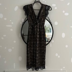 Maternity special occasion lace dress from Tiffany Rose (size 1 / US size 4-6)